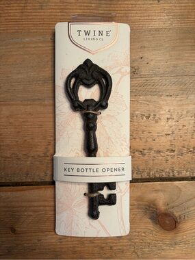 Rustic Wrought Iron Key Bottle Opener from Twine Living Co. BRAND NEW!